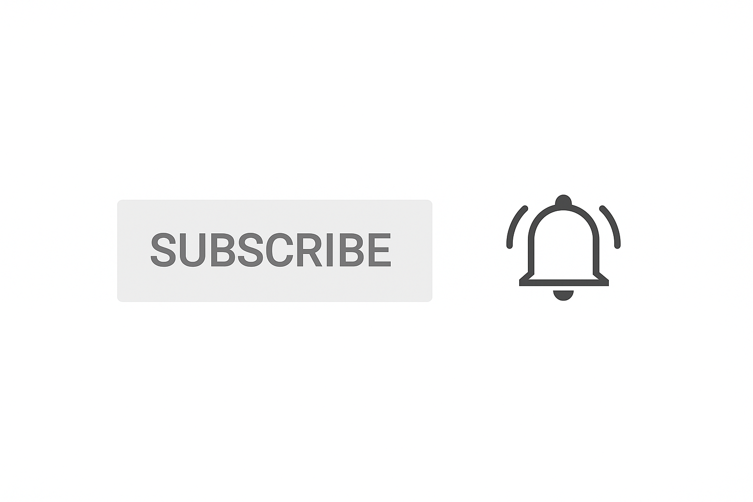 Prompt: Flat UI animation, YouTube subscribe button and bell icon shaking. Botón de suscripción y campana de YouTube, un ejemplo real del Patrón Observer en aplicaciones.