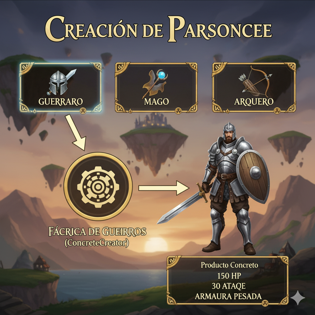 Ejemplo del Patrón Factory Method en un videojuego.